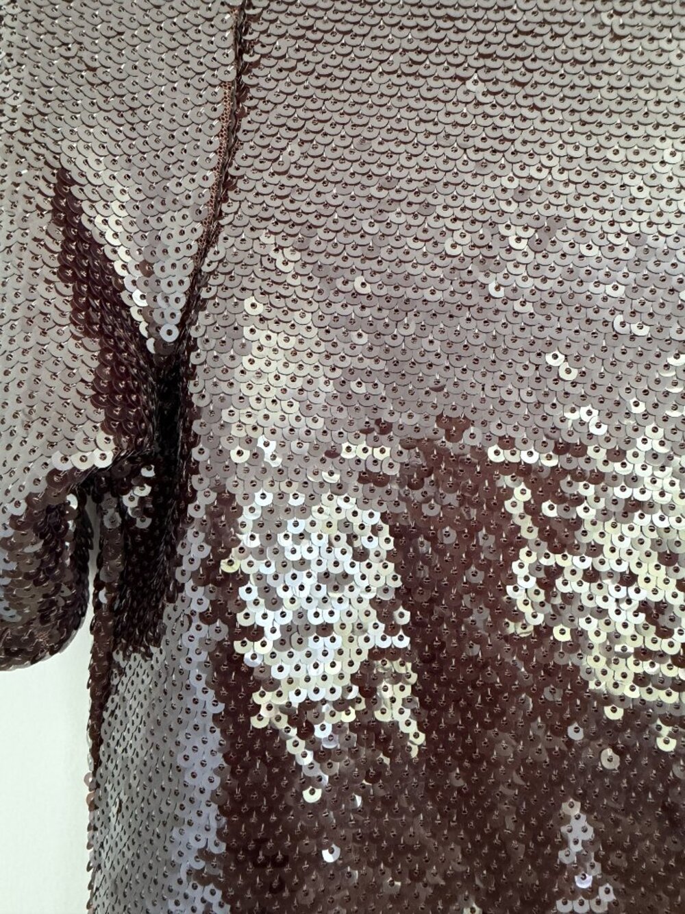 Rachel Zoe Los Angeles New York Brown Sequins Top Size XS NWOT - Picture 6 of 7